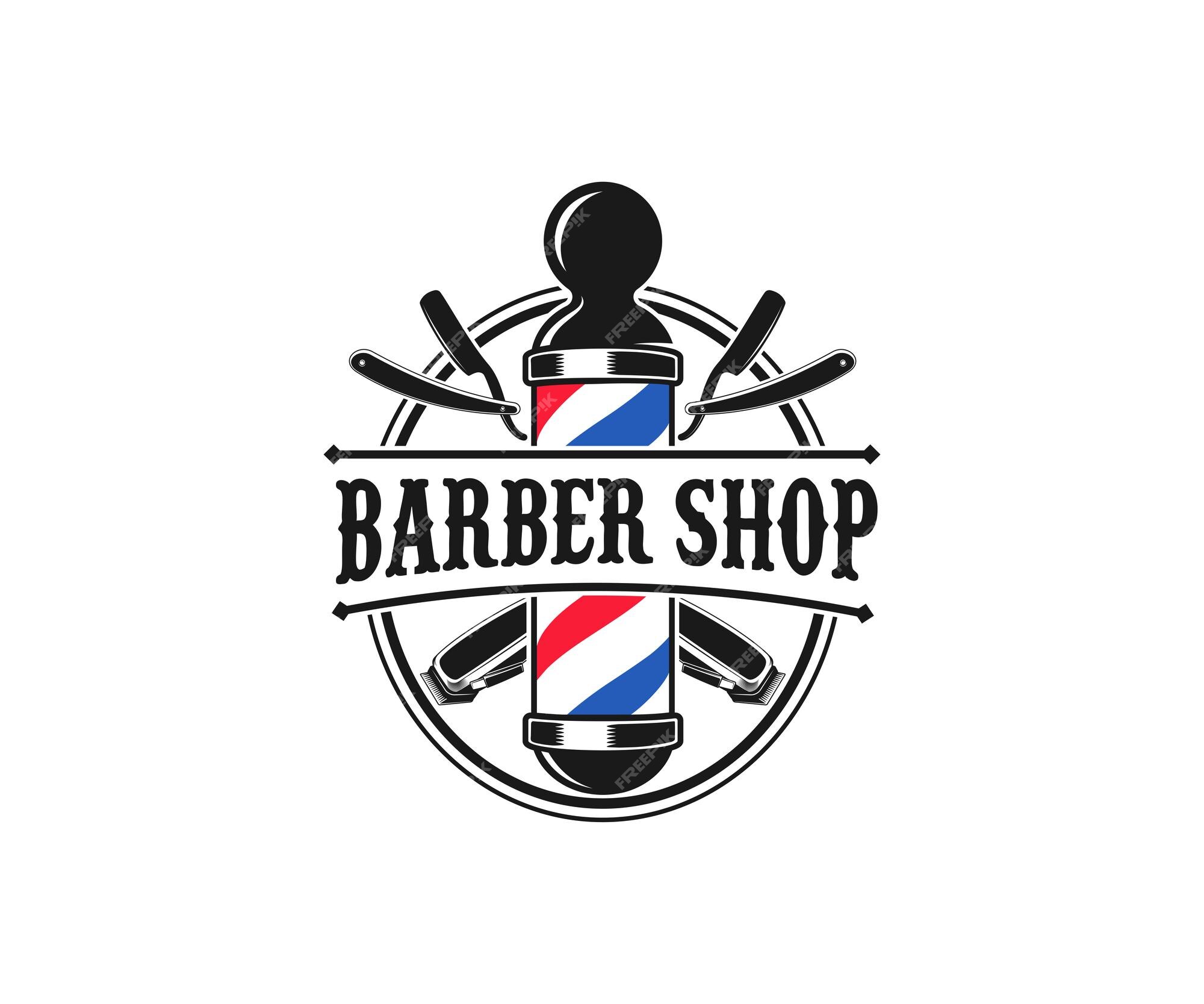 Premium Vector  Barbershop logo. barber shop logo vector template