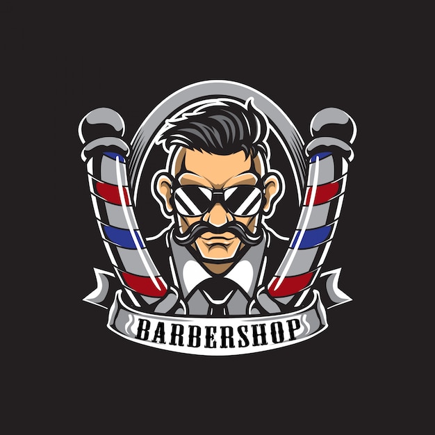 Barbershop logo and business card