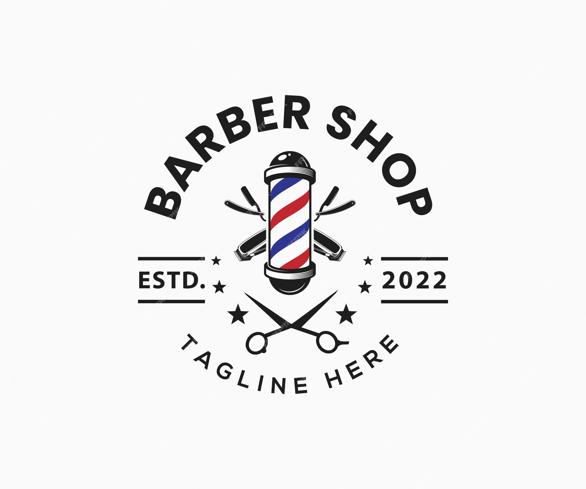 Premium Vector  Barbershop logo. barber shop logo vector template