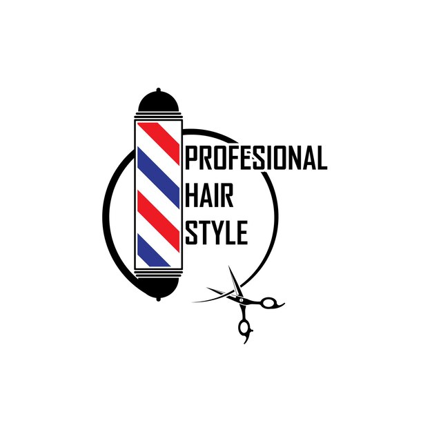 理髪店のロゴのアイコン ベクトル