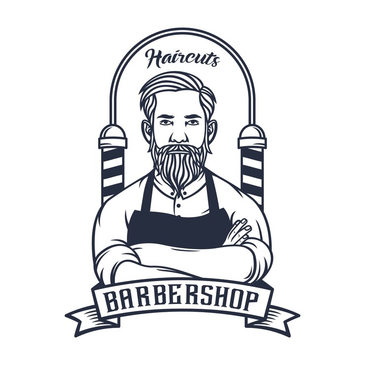 Иллюстрация логотипа Barbershop