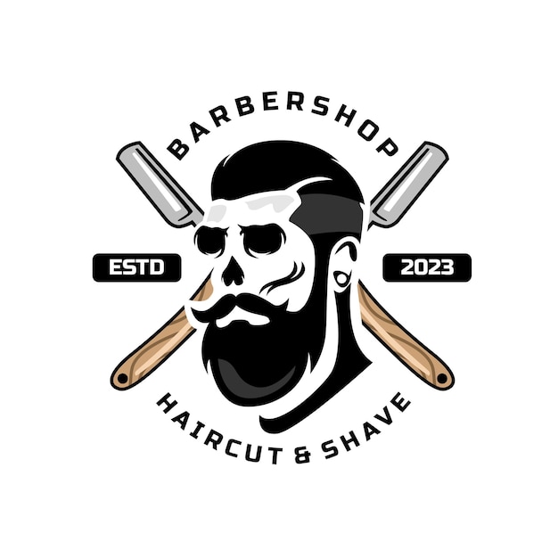 Barbershop Logo sjabloon