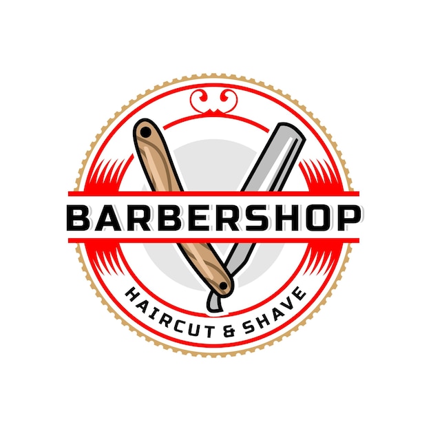 Barbershop logo template