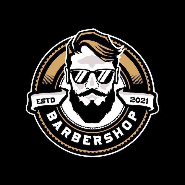 Barbershop logo template