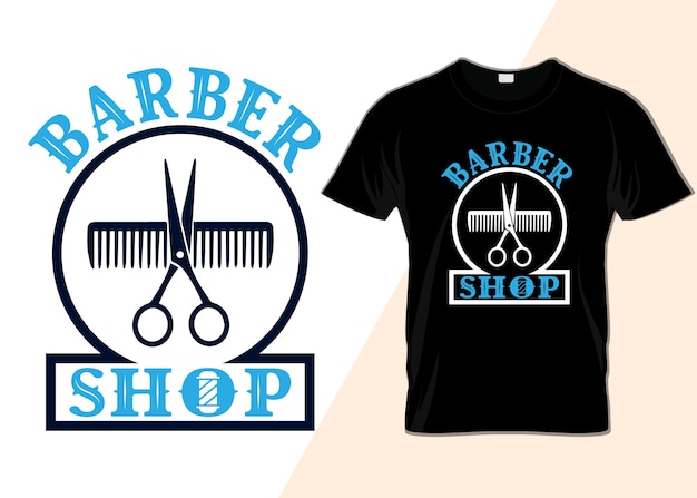 Barbershop Typography T-shirt design