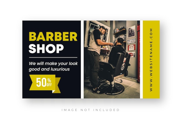 barbershop web banner design