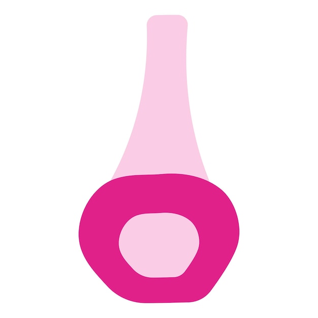 barbicore roze nagellak verf pop pictogram element vectorillustratie