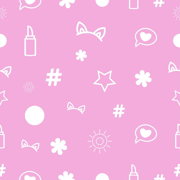 Vector barbie pattern