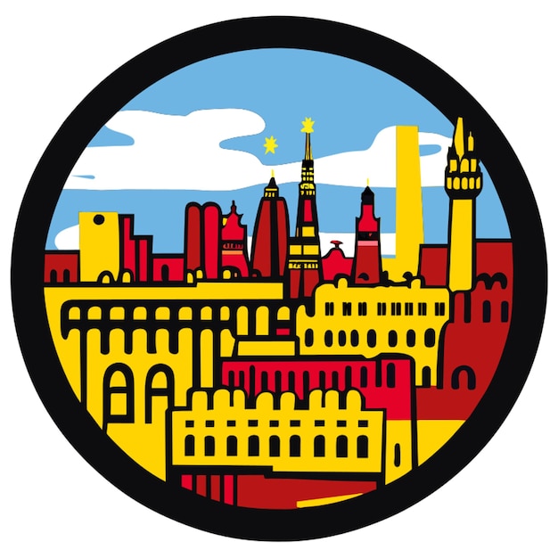 barcelona vector illustratie cartoon