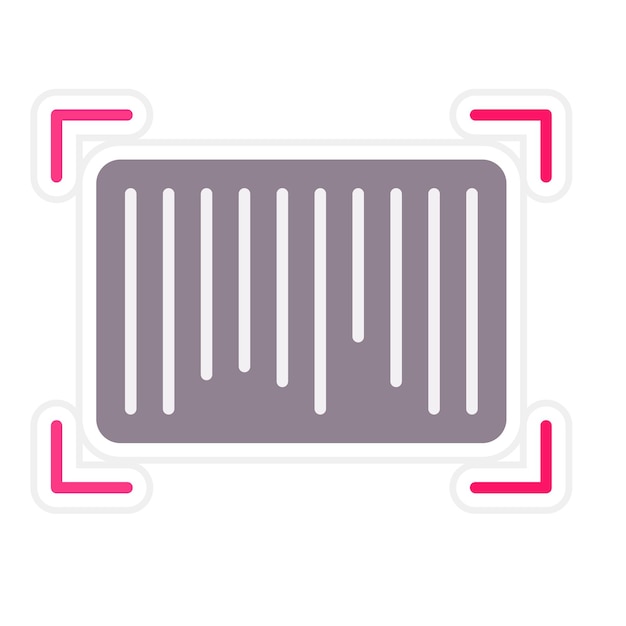 Barcode Flat Illustration