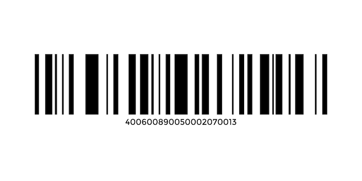 Vector barcode icon design isolated bar code vector for inventory and scanning