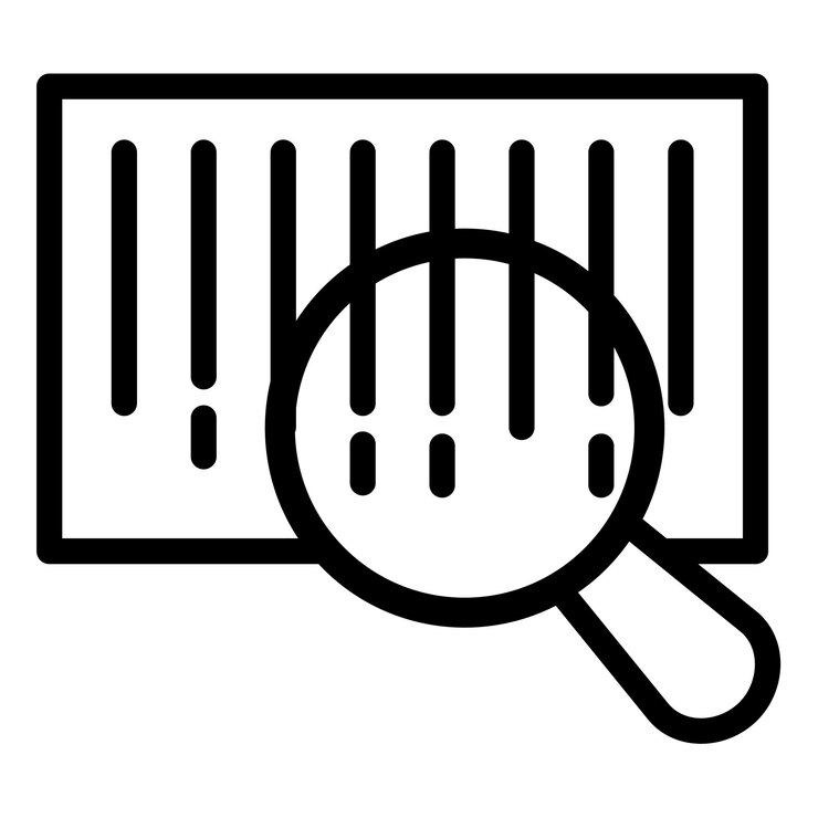 Vector バーコード検索ベクトルイラスト