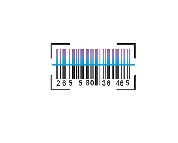 Vector barcode vector icon illustration design