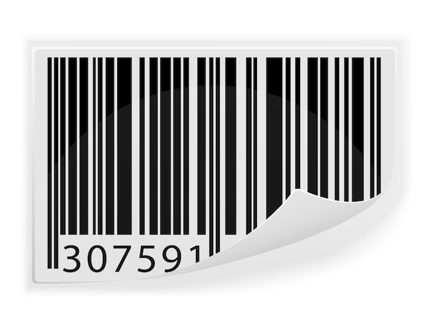 Vector barcode vector illustration isolated on white background