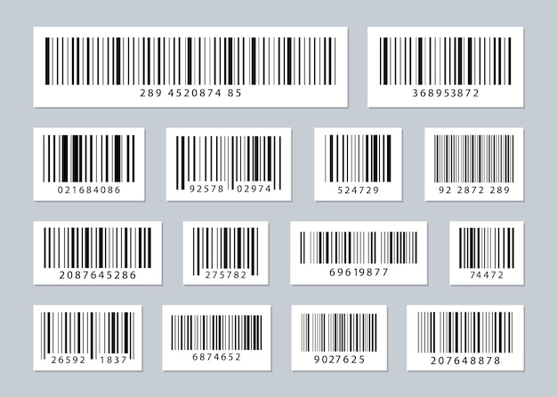 Barcodelabels set Codesticker Industriële barcodes