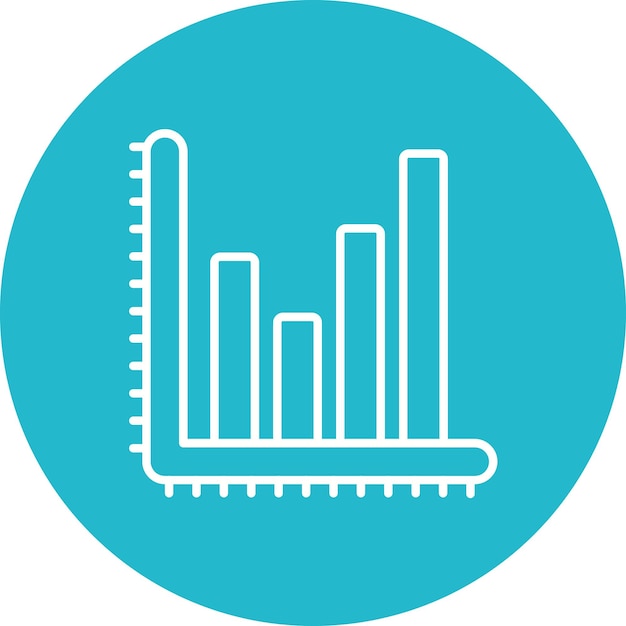 Bargraph-iconich vectorbeeld Kan worden gebruikt voor klantfeedback