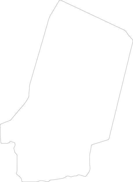 Vector barh el gazel chad outline map