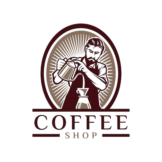 Logo del caffè barista