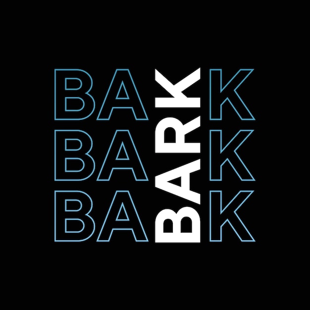 Bark gradient color dog t-shirt design