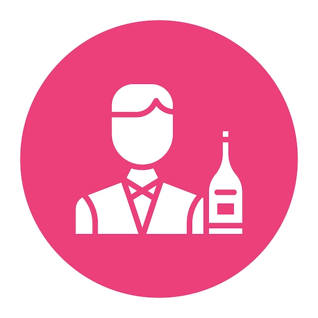 Barkeeper icon vector image Can be used for Bar