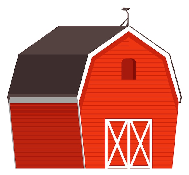 Barn icon Red building Farm symbol Countryside sign