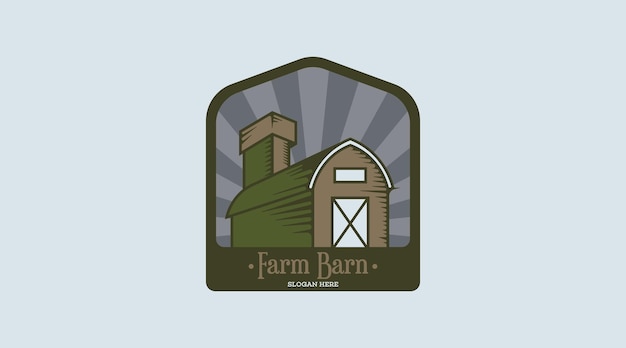 Barn logo design concept vector barn logo template vector