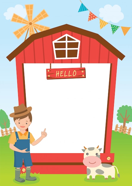 Vector barn template