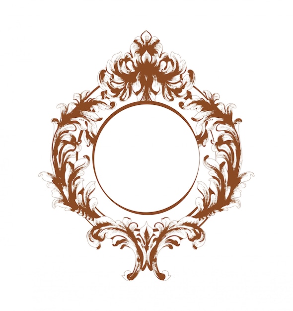 Baroque mirror frame