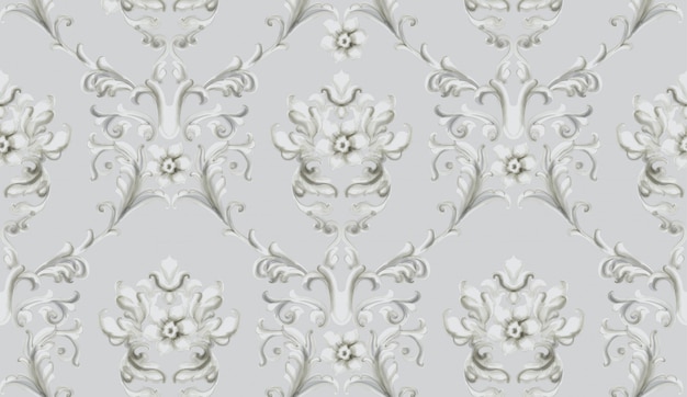 Vector baroque ornament. luxury watercolor trendy texture. vintage retro old styles