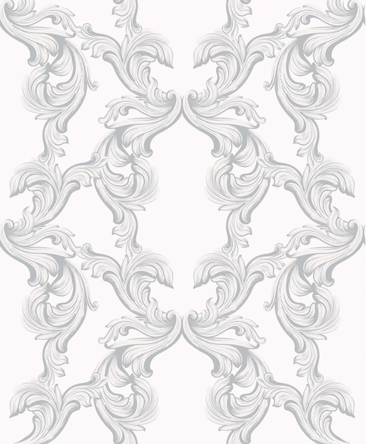 Baroque pattern for invitation, wedding, greeting cards. illustration handmade ornament decors