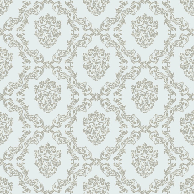 Vector baroque seamless pattern background vector illustration