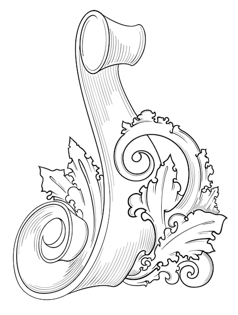 Vector baroque victorian frame borderarabesque