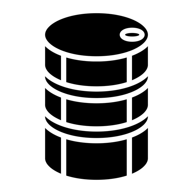 Vector barrel icon style