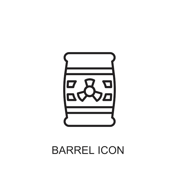 Barrel vector icon icon