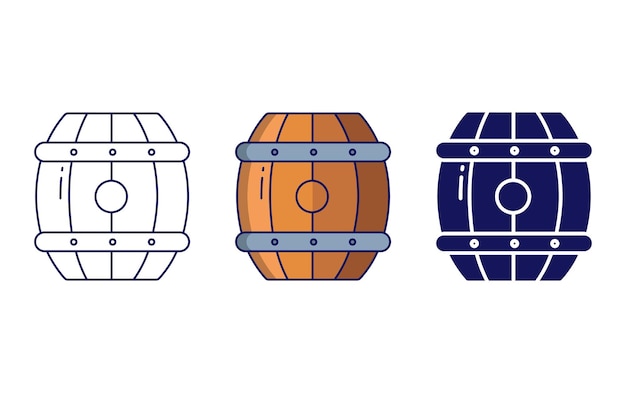 barrel vector icon