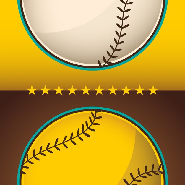 Vector baseball background