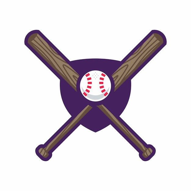 ベクトル baseball badge logo