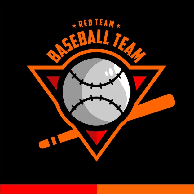 Logo sportivo di baseball distintivo