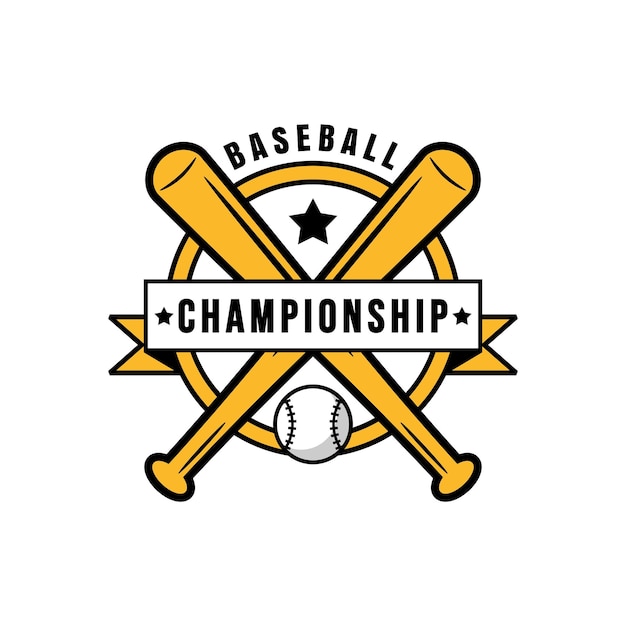 baseball badge vector graphic template. sport illustration in emblem style.