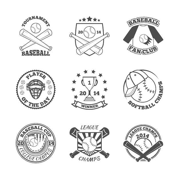 Baseball badges collection