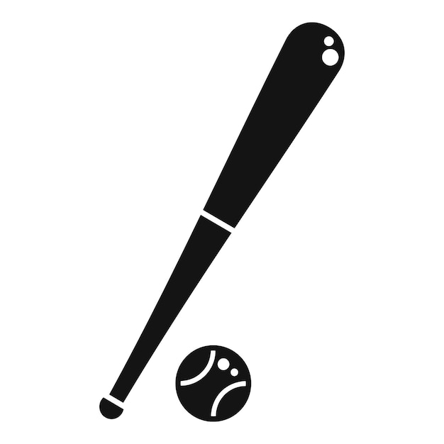 Baseball ball icon simple vector School sport Fun equipment