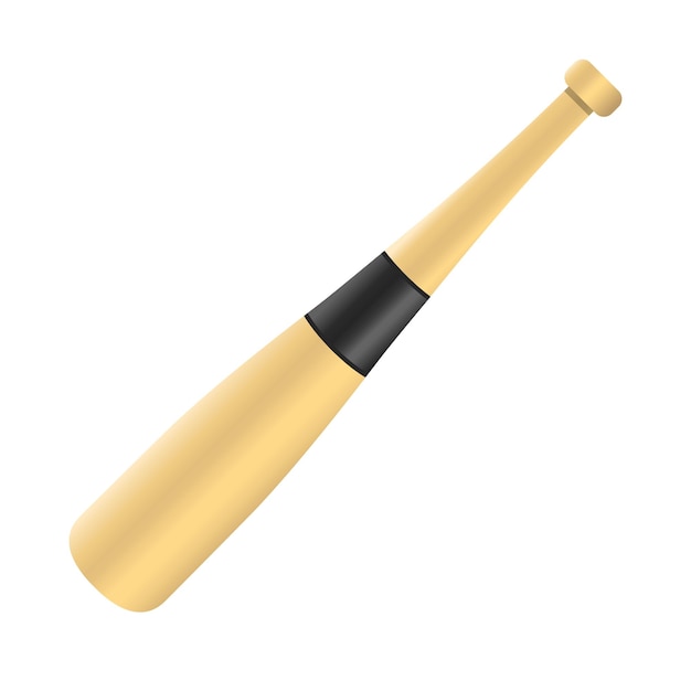 Baseball bat icon color vector illustration