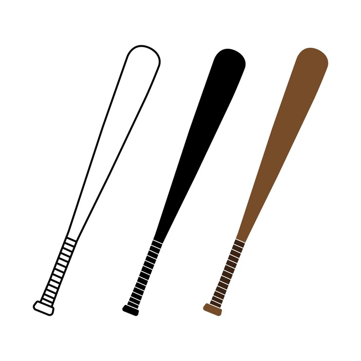 Vector baseball bat icon
