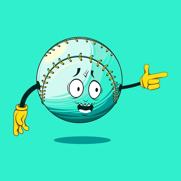 Baseball cartoon character Mascot vector in EPS 10