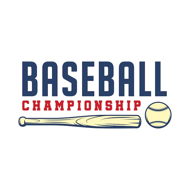 Baseball championship design template vector illustration