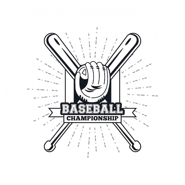 Baseball championship emblem