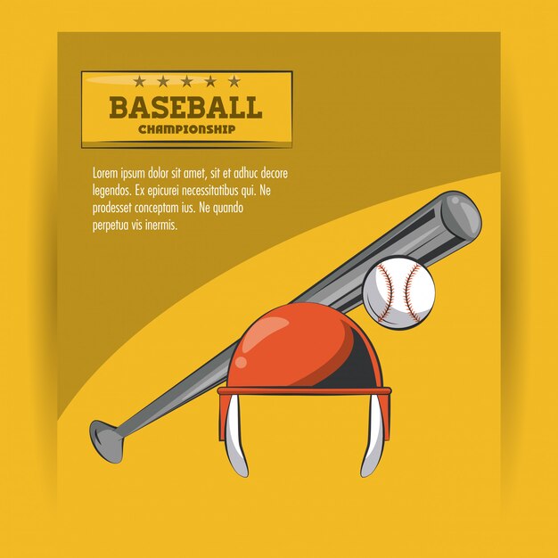 Baseball championship poster