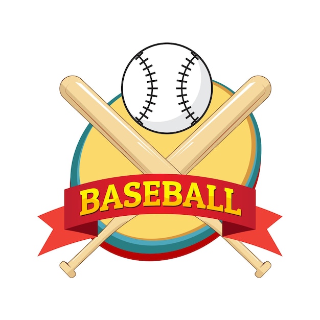 Vector baseball club logo design template