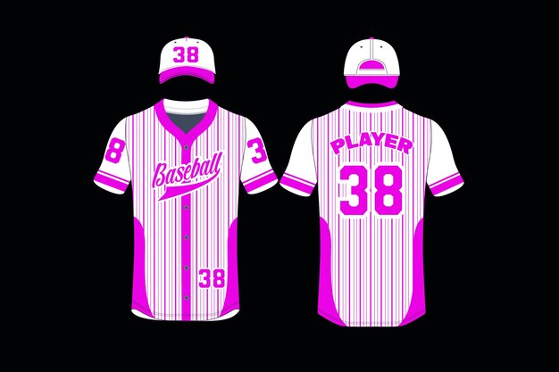 Vector baseball custom jersey design sublimation