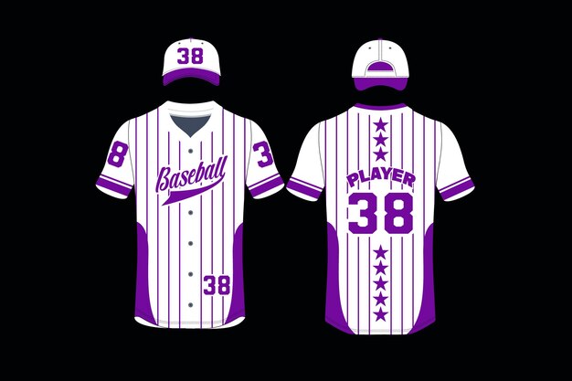 Vector baseball custom jersey design sublimation